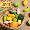Имитация овощей Миниатюрный пейзаж Смола Кукольный дом Еда Ландшафтный дизайн DIY Декоративные аксессуары