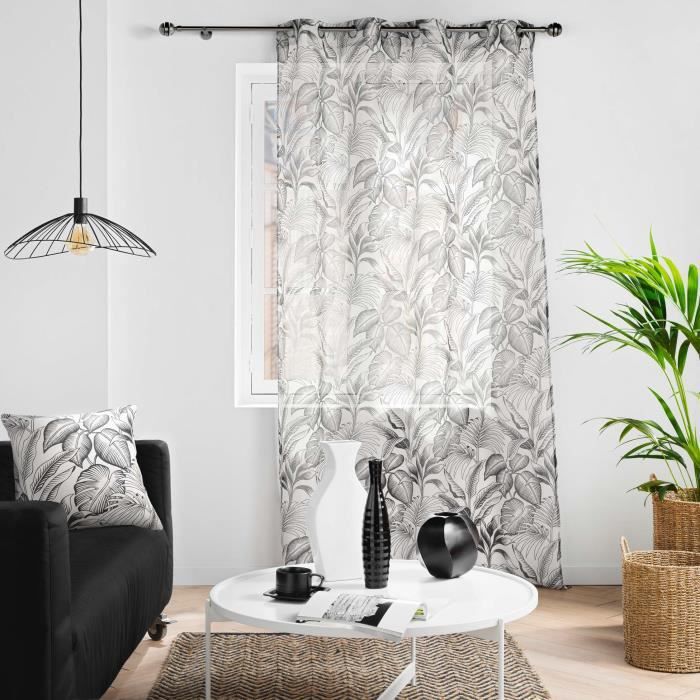 Rideau voilage - Cabanas - Beige - 140 x 240 cm - 100% polyester - Œillets métalliques