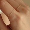 Минималистичное кольцо-цепочка из 14-каратного золота