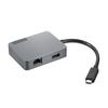 Дорожный USB Type-C хаб Lenovo (Модель 2021 г.) USB-хаб с HDMI, VGA, портом LAN, USB 3.0, легкий, компактный, для ThinkPad, для работы из дома, для удаленной работы 4