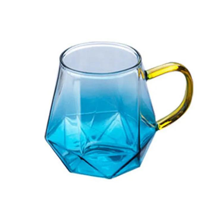 1,5 л цветной стеклянный чайник Diamond Glass, домашний графин для воды, термостойкий чайник, кувшин для горячей и холодной воды, кофейник