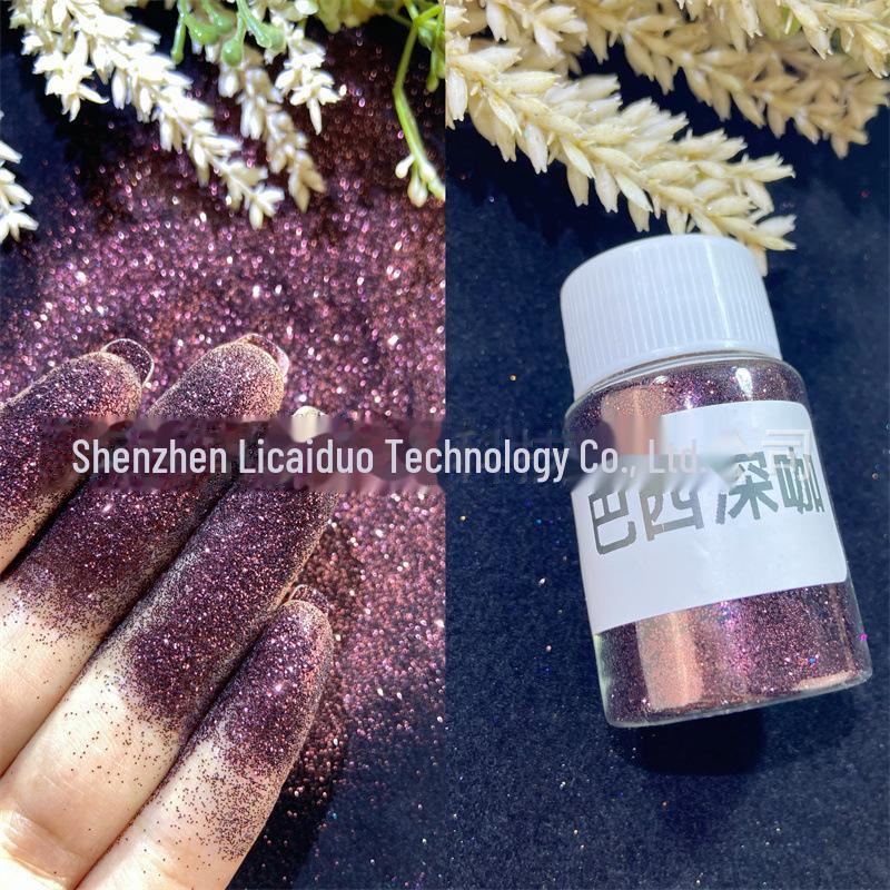 Блестящая пудра для ногтей 0,2 мм для самостоятельного нейл-арта с быстросохнущим клеем Crystal, маслом Quicksand и наполнителем Mahjong