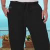 Мужские пляжные брюки, широкие прямые, тонкие, с боковыми карманами, эластичный пояс на шнурке, однотонные, для тренировок в спортзале, для бега, длинные брюки