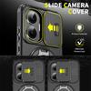 Slide Camera Protector Armor Case For Xiaomi Poco F7 Pro F 7 Ultra C71 C75 M6 X6 X7 Pro X7Pro 5G Magnetic Ring Holder Back Cover