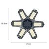 Светодиодные светильники для гаража - мини-потолочные светильники с 6 регулируемыми панелями, деформируемый вентилятор, потолочный светильник, 100-265 В