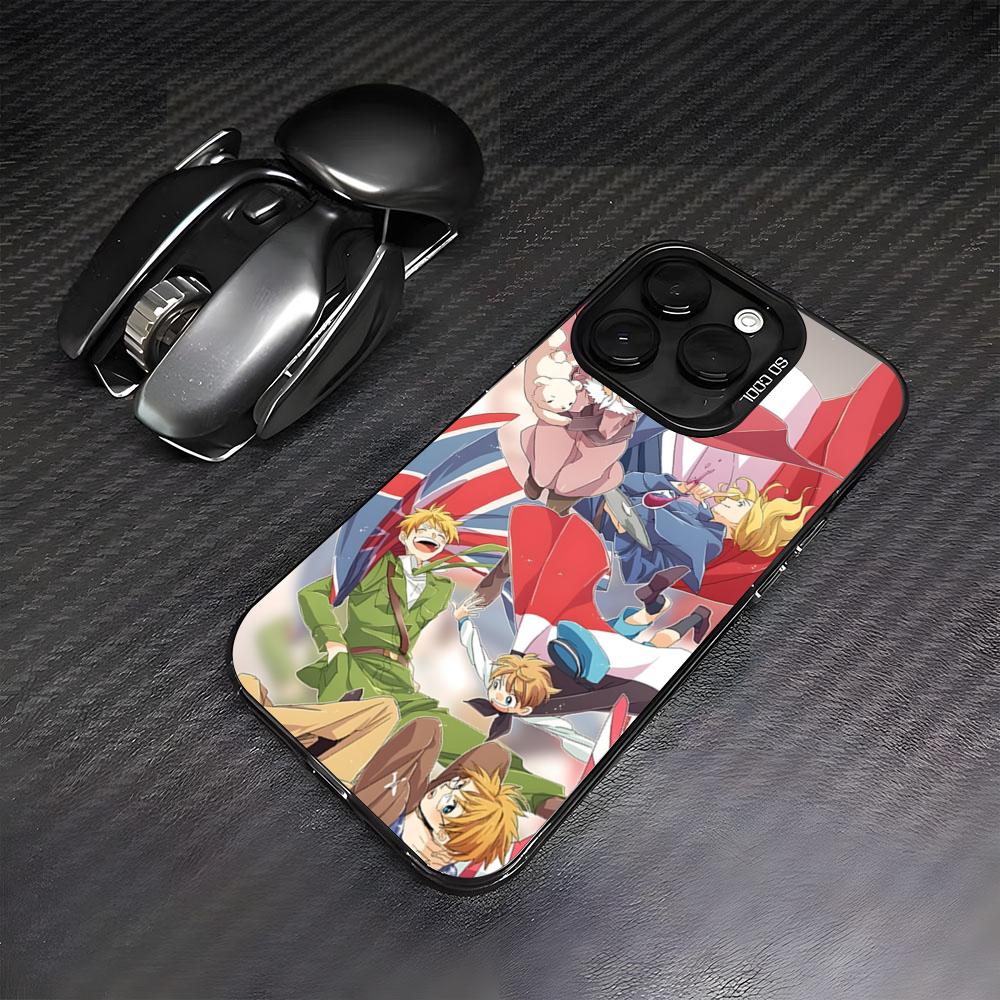 Чехол для телефона Hetalia Axis Powers для IPhone17 Air 16 15 14 Plus 13 12 11 Pro 7 8 XS Max XR Серебристый Черный Бампер