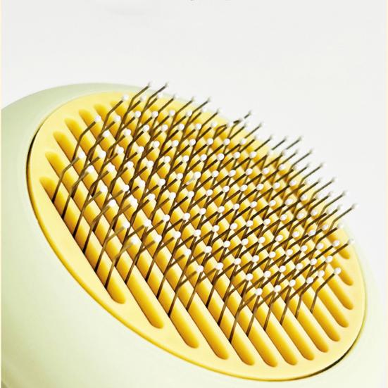 Pet Slicker Brush Self Cleaning Shedding Brush Cat Floating Hair Removal Massage Comb Pet Grooming Accessory for Dogs Cats