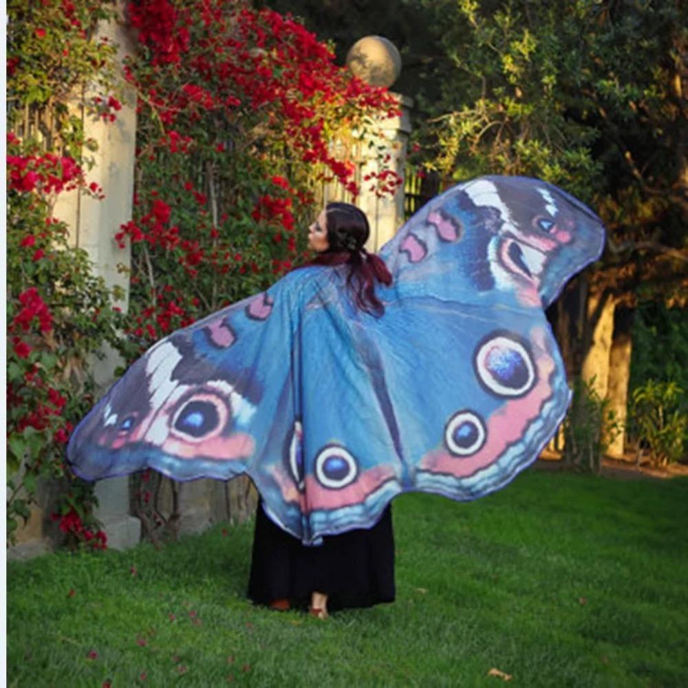 Halloween Butterfly Peacock Shawl Moth Butterfly Cosplay Costumes Beautiful Butterfly Cape Banquet