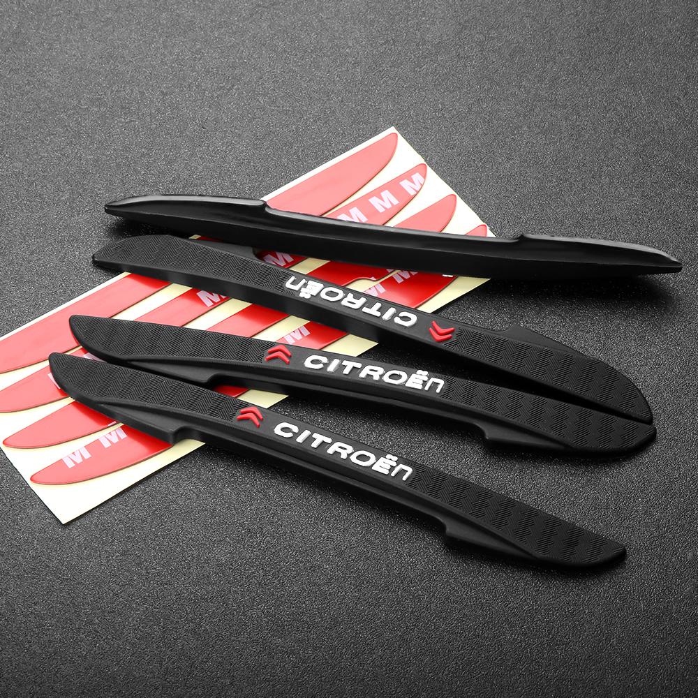 4Pcs Premium Rubber Car Door Edge Protectors Anti-Collision Strips for Citroen (Fits C1, C2 C3 C4/C4L, C5-C8, DS3-DS6) DS5LS DS6