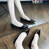 Autumn New Simple Pointed Nude Flat Shoes Women's Soft-soled Light-mouth Shoes Versatile Commuter Single Shoes Women