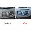 For BMW X1 2016-2022 Real Carbon Fiber Function Control Button Frame Trim 1PCS