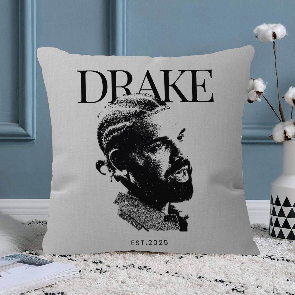 Чехол на подушку с изображением певца DDrake для Хип-хопа, для спальни, комнаты и гостиной, декоративный чехол на подушку для дивана