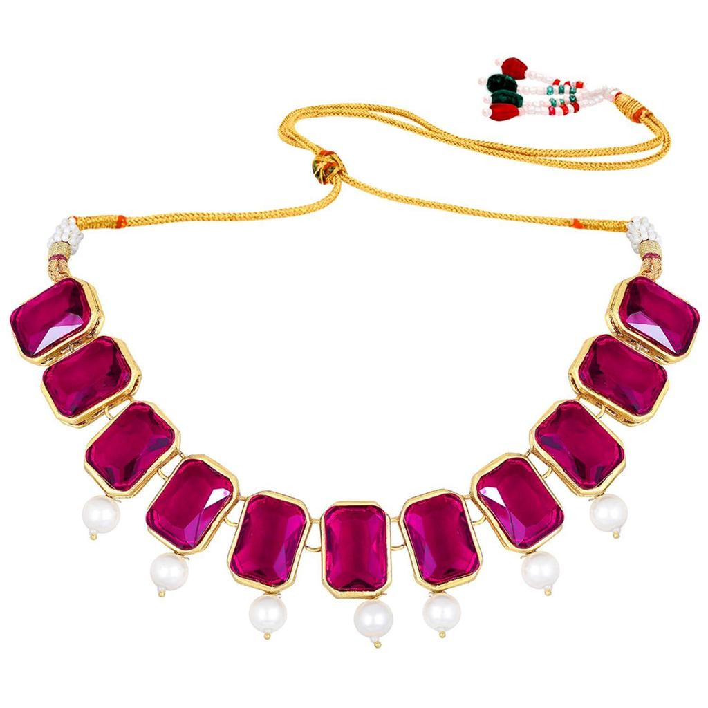 Традиционные украшения Peora с кристаллами и жемчугом, ожерелье, серьги, набор украшений для женщин