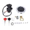 Ignition Switch Fuel Gas Cap Seat Lock Set Metal ABS Replacement for Suzuki GSXR600 GSXR750