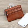 Женский кожаный короткий кошелек кожаный молния мягкий кожаный кошелек для монет мини кошелек для монет