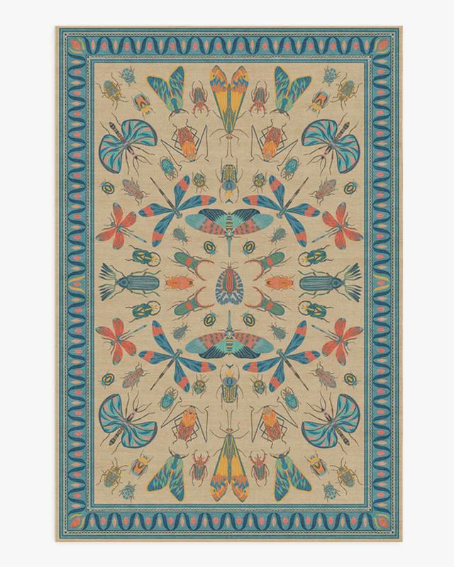 American Retro Symmetrical Living Room Large Carpet Creative Animal Pattern Bedroom Bedside Rugs Easy Care Decorative Home Rug