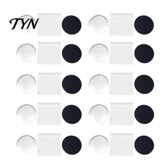 Clear Acrylic Refrigerator Magnets 10Pcs DIY Fridge Magnet Kit, Magnetic Photo Frame Self Adhesive Frames Set, Custom Picture Making Kit for