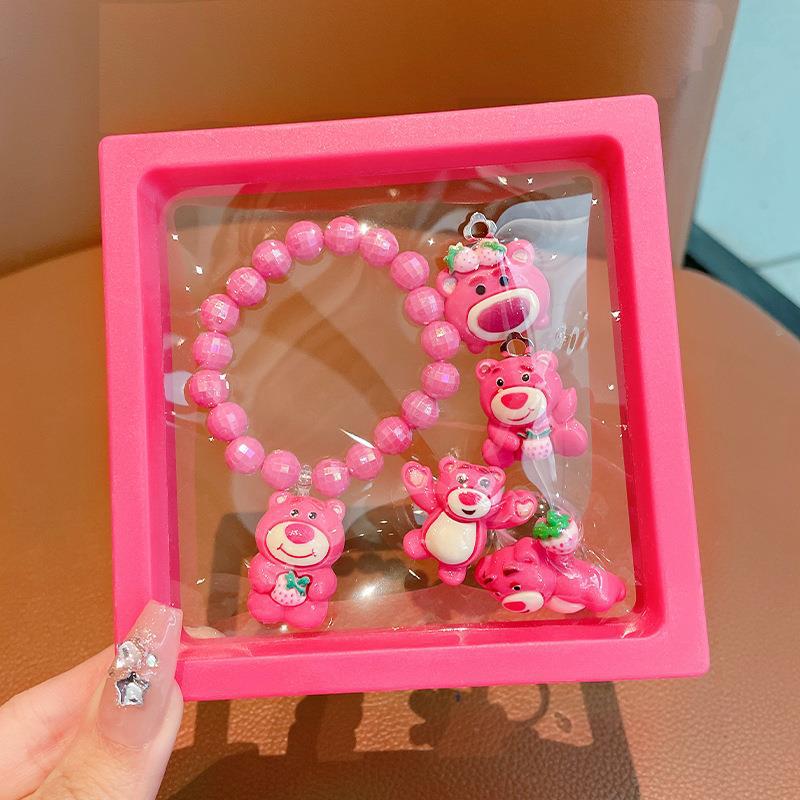 Набор украшений Куроми 2025: Милый мультяшный браслет, кольцо и клипсы для ушей для маленьких девочек