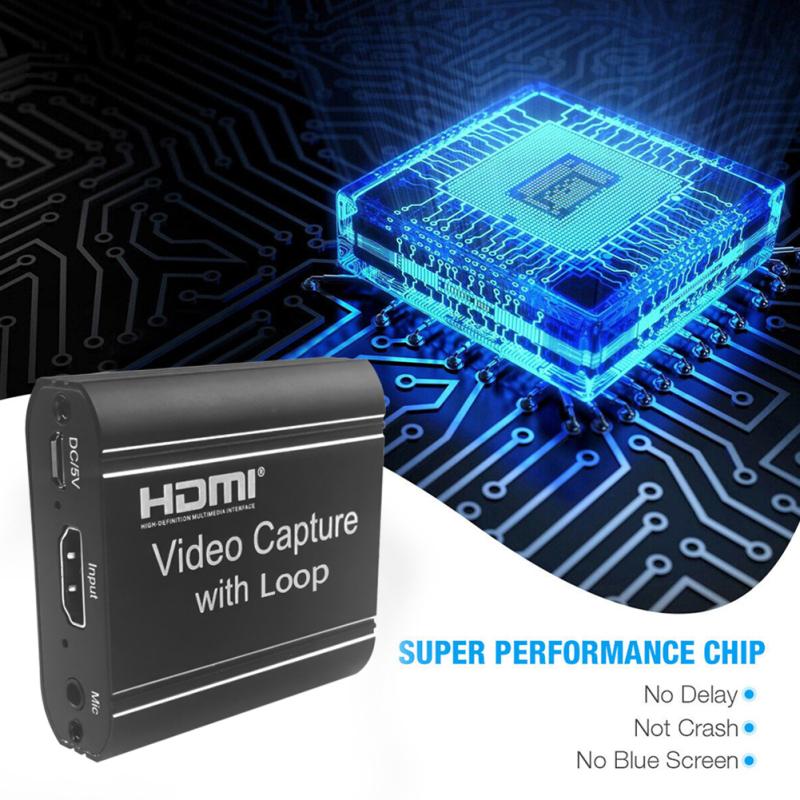 Capture  Card Metal 4k 60hz 1080p Usb Hdmi-compatible Loop Out Game Record Card