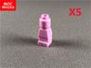 Нетоксичные кубики Moc Розовый Романтичный Дом Декор Частицы Сердце Бант Сумка Тарелка Штаны Строительный Блок Детские Игрушки День Рождения Любящий Подарок