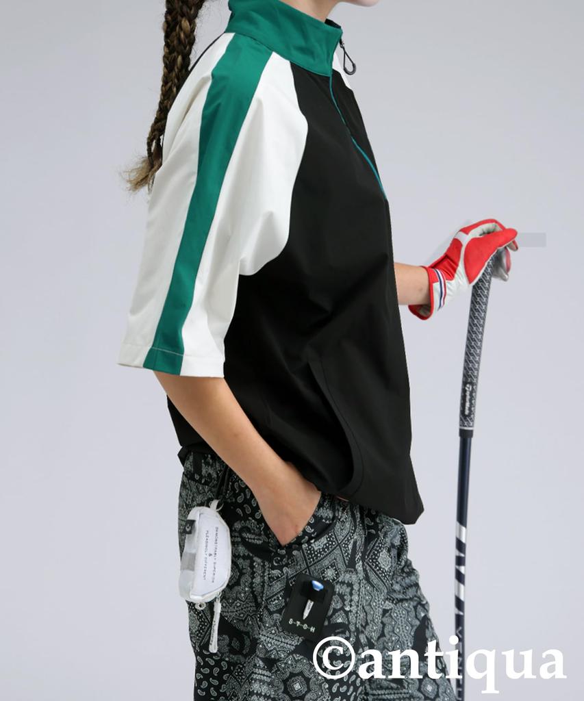 Женский пуловер Antiqua Golf x Stitch ML, ZST-00091, 05, Черный/Молочный