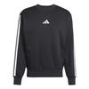 Adidas Mens Essentials 3 Stripes Fleece Sweatshirt