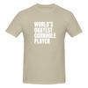 World S Okayest Cornhole Player  White Breathable And Sweatwicking Tshirt Simple Korean Style Seamless Splicing Cotton Tee
