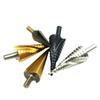 HSS Cobalt Step Drills Bit High Speed Steel Nitrogen Spiral Triangle Shank Drill Bit Set for Metal Cone