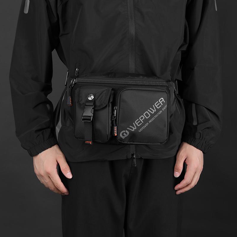 Мужские поясные сумки Нагрудная сумка Нейлоновая сумка через плечо Модная повседневная мужская сумка Сумка для рук Мужская сумка-банан Сумки-слинги