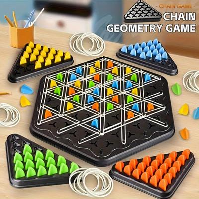 Треугольные шахматы - интерактивная семейная игра, подходит для детей, развивает логическое мышление и навыки решения головоломок, подарки на день рождения, Рождество, подарки