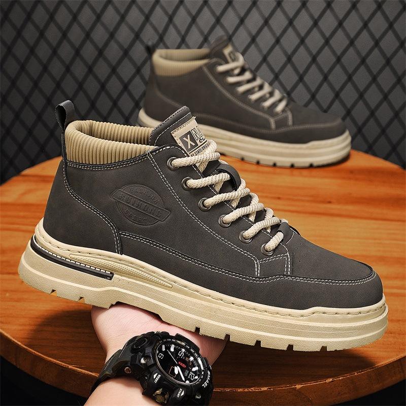 Autumn and Winter New Casual Low-top Socks Mouth Martin Boots Fashion Work Shoes Labor Insurance Shoes Men's Shoes