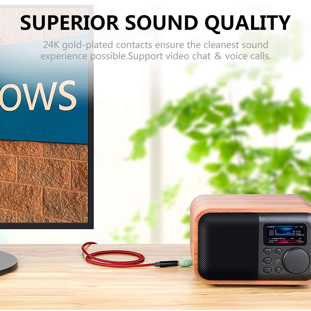 Удлинительный кабель AUX LiuTian, двойной экранированный удлинительный кабель для наушников, плетеный стерео аудиоудлинитель «папа-мама» 3,5 мм 10 м, 3,5 мм 3,5 мм