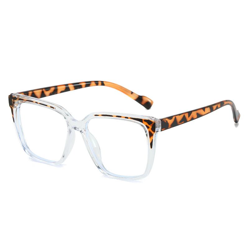 European and American Internet celebrities new glasses frame ins light large frame plain anti-blue glasses TR decorative flat mirror
