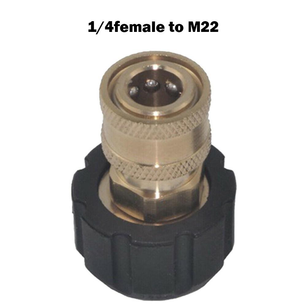 Quick Connector To M22 14/15 3/8 5000psi Adapter Brass