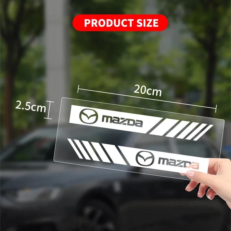 2PCS Car Styling Rearview Mirror Decoration Sticker For Mazda 3 Alexa CX30 CX-4 CX5 CX-5 CX8 CX-8 CX-30 CX9 CX-9 Accessories