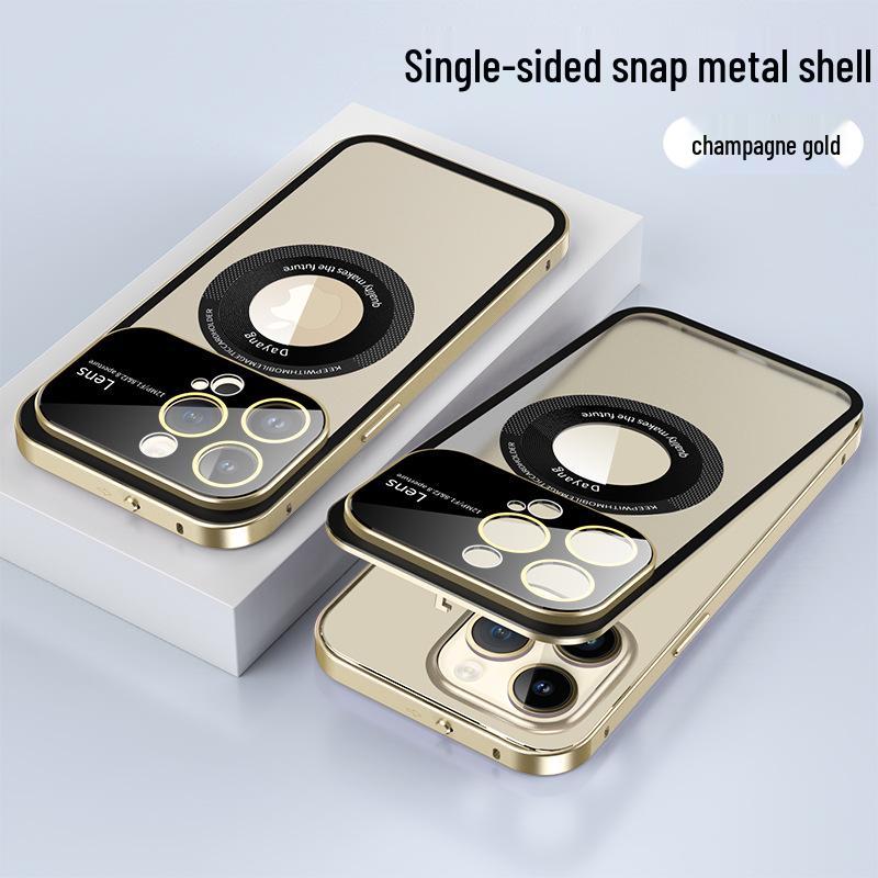 Защитный чехол для iPhone 15 Pro Max с металлической пружинной застежкой, функциями теплоотвода и защиты от падений