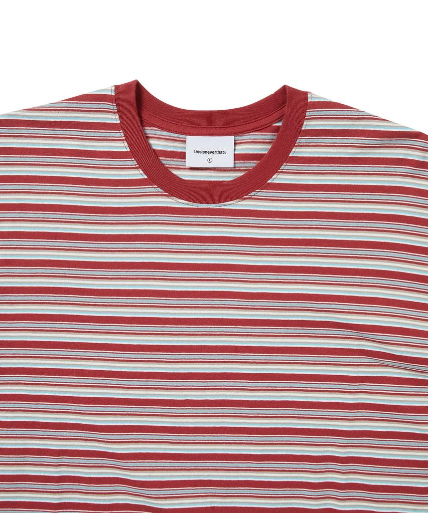 THISISNEVERTHAT Striped L/S Tee Red