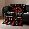 Santa Claws Dinosaur Blanket for All Seasons Blanket Lunch Break Throw Gift