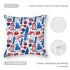 LOVE England Printed Pillow Case Sofa Living Room Bedroom Double-sided Printing Square Cushion Nap Time Pillow Case