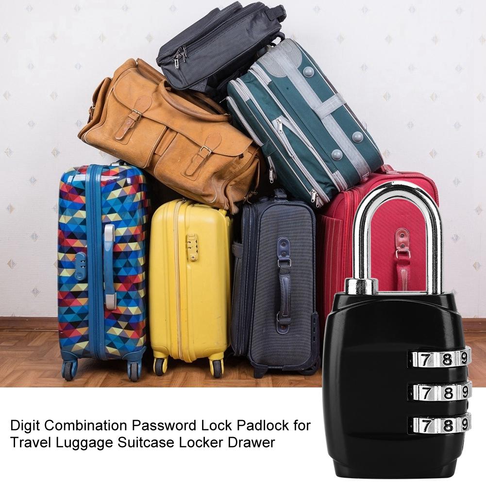 Digit Combination Password Lock Padlock for Travel Luggage Suitcase Locker Drawer