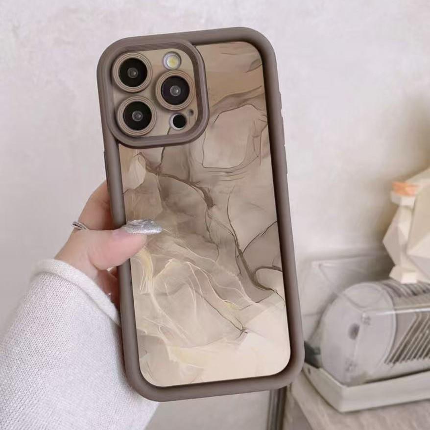 Кофейный цветной чехол для iPhone 17/17 Pro Max для внешней торговли (Также подходит для iPhone 12/13/14 Pro)