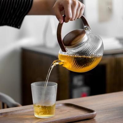1 шт. Стеклянный чайник-молоток, бытовой утолщенный, высокотемпературный, для нагревания, электрическая керамическая плита, открытый огонь, заварник для чая