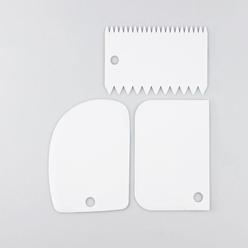 3Pcs/Set Dough Cutter Cake Bread Slicer Baking Pasty Tools Scraper Cake Blade Spatula Cake Cream Scraper Pasty Scraper Kitchen Tools