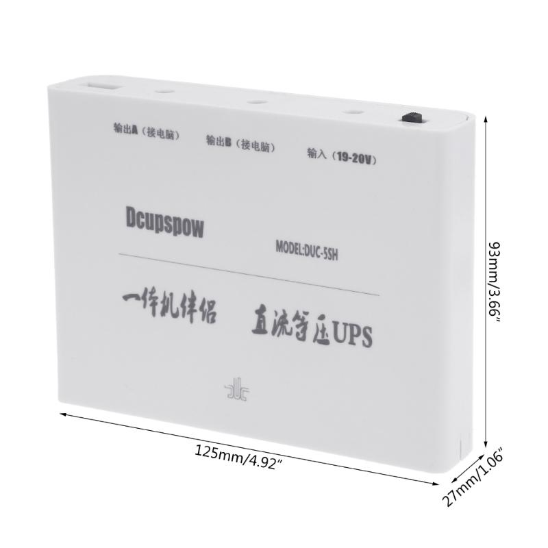 DIY 5x18650 Батарейный блок питания 19 В 5,5x2,1 мм Блок питания ИБП с кабелем питания от 5,5x2,5 мм до 5,5x2,1 мм для автомобильного видеорегистратора