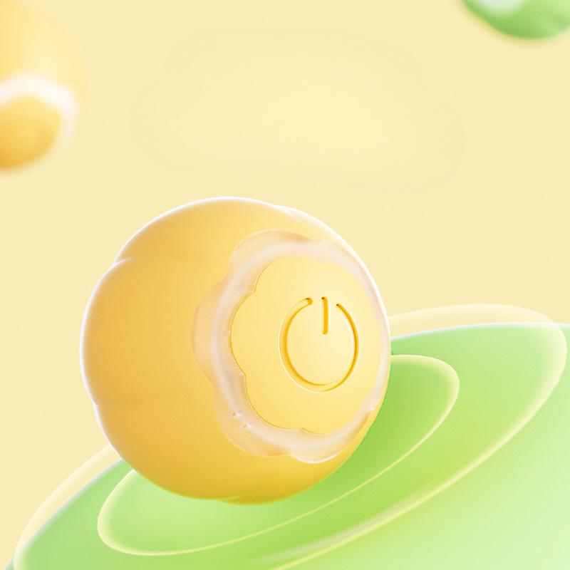 Pet Plastic Funny Cat Ball Cat Toy Electric Rotating Luminous Ball Intelligent Automatic Rolling Ball Cat Chewing Toy