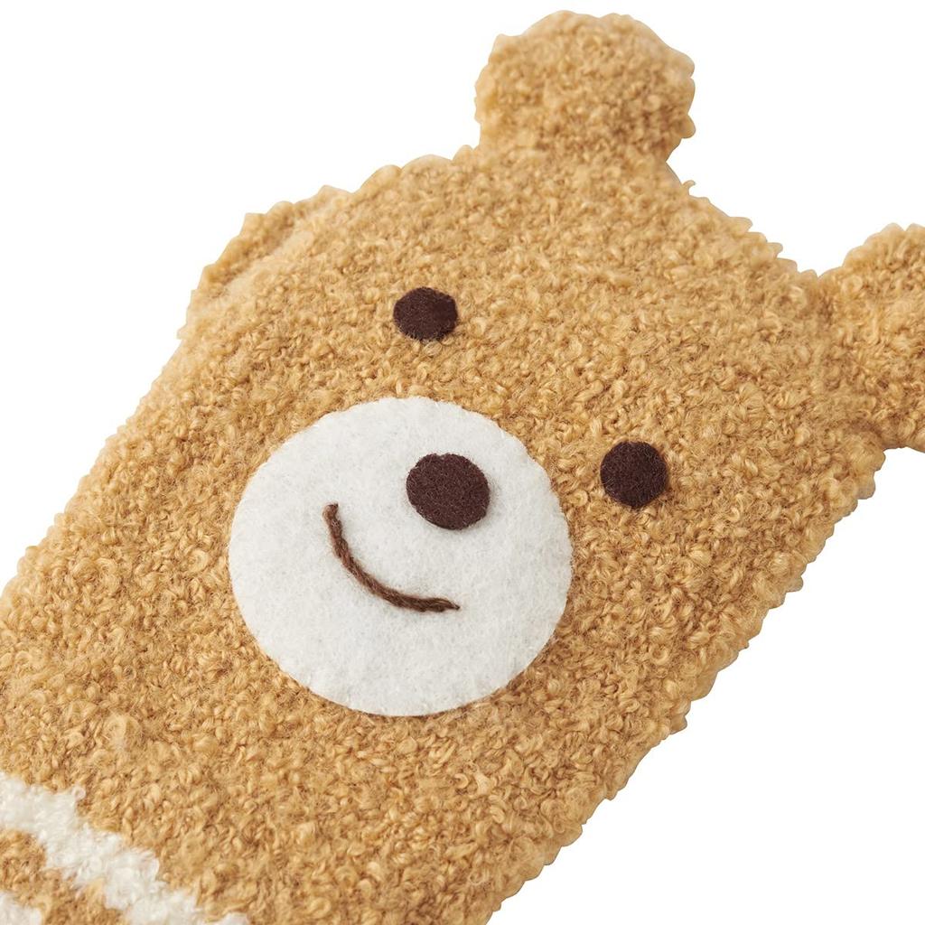 MIKI HOUSE HOT BISCUITS Knitted Mittens, Marshmallow Material, Kids/Baby, Boys/Girls, Beige, 73-7601-385, Medium