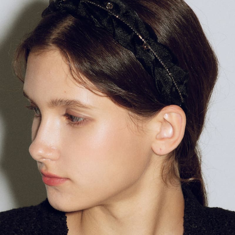Les Bijoux Philosophy LB_Черная кружевная повязка для волос
