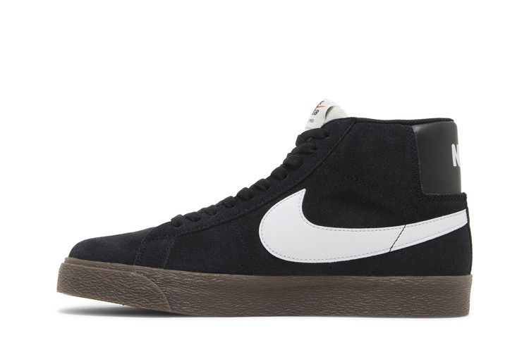 Men's Sneakers Nike SB Zoom Blazer Mid Black White Dark Gum Black/White-Black-Sail