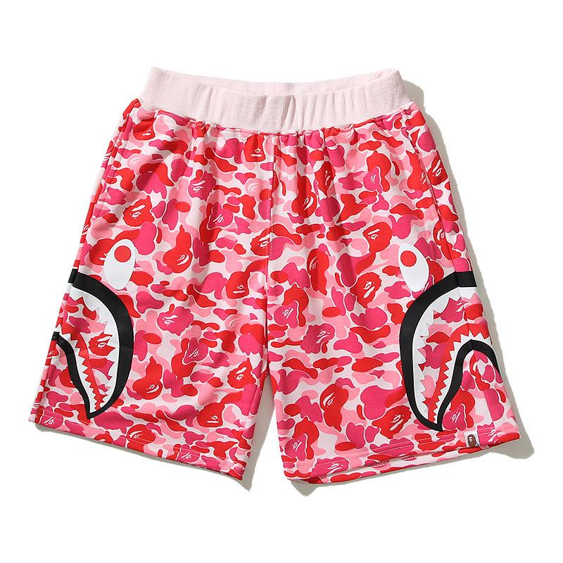 Мужские повседневные шорты Bape Shark Camo, летние пляжные boardshorts, 5 карманов, походные шорты, streetwear