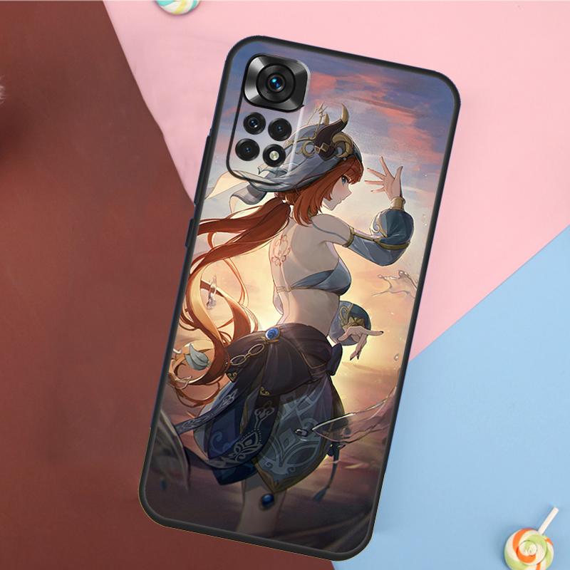 Чехол Genshin Impact Нилу для Xiaomi Redmi Note 13 Pro 14 12 11 9 10 9S 10S 11S 12S Redmi 10C 12C 13C 14C